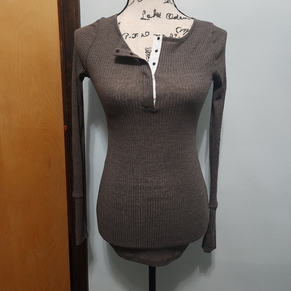 NWT Haute Hippe Henley Top